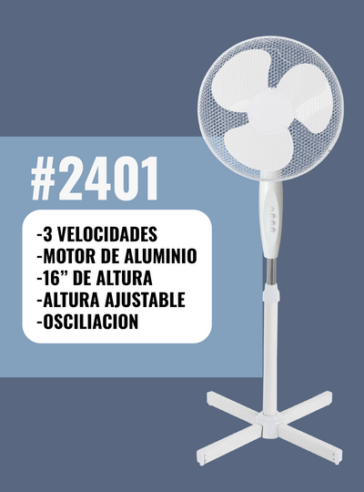 VENTILADOR DE PEDESTAL 16"