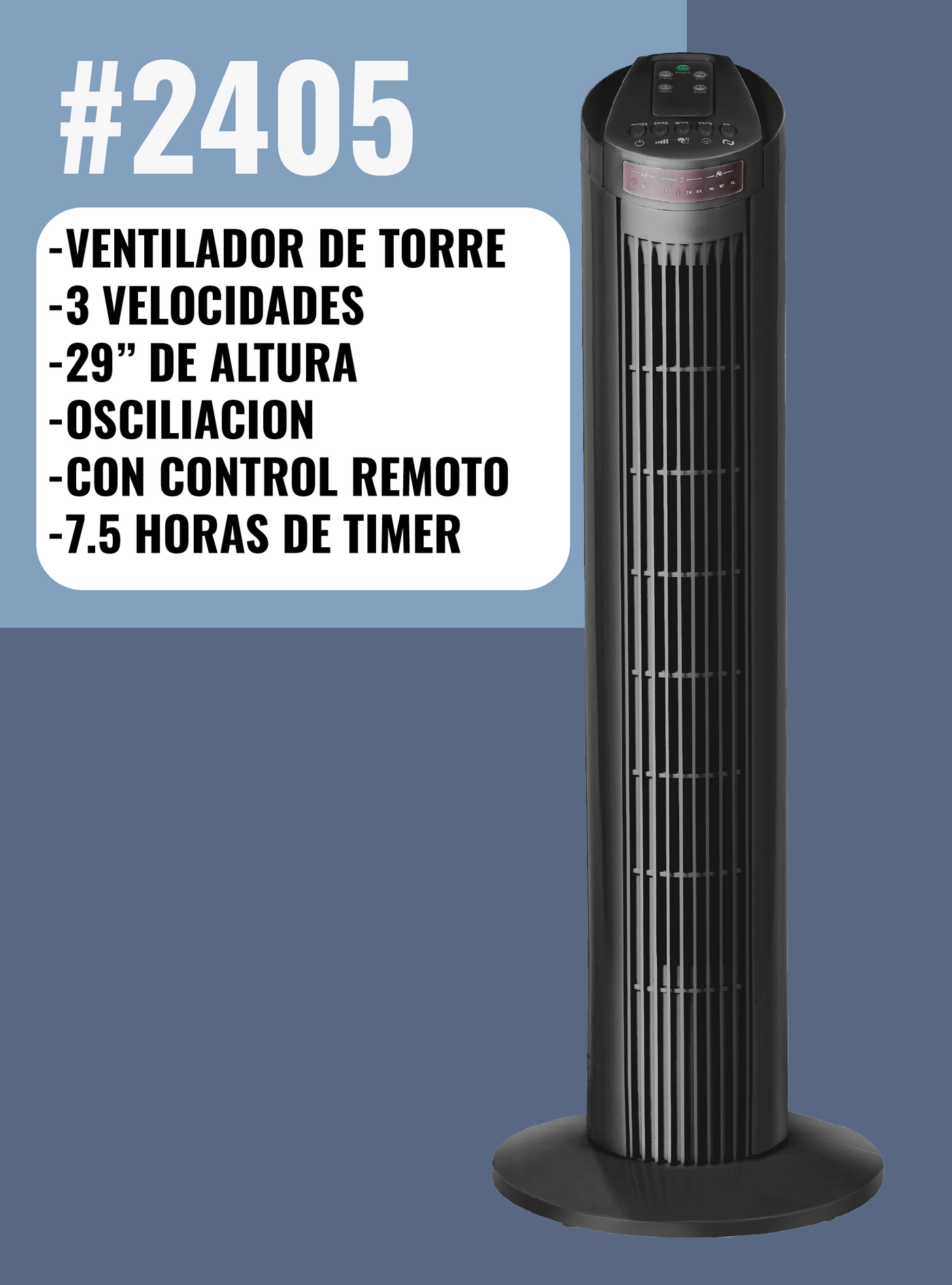 VENTILADOR DE TORRE 29"