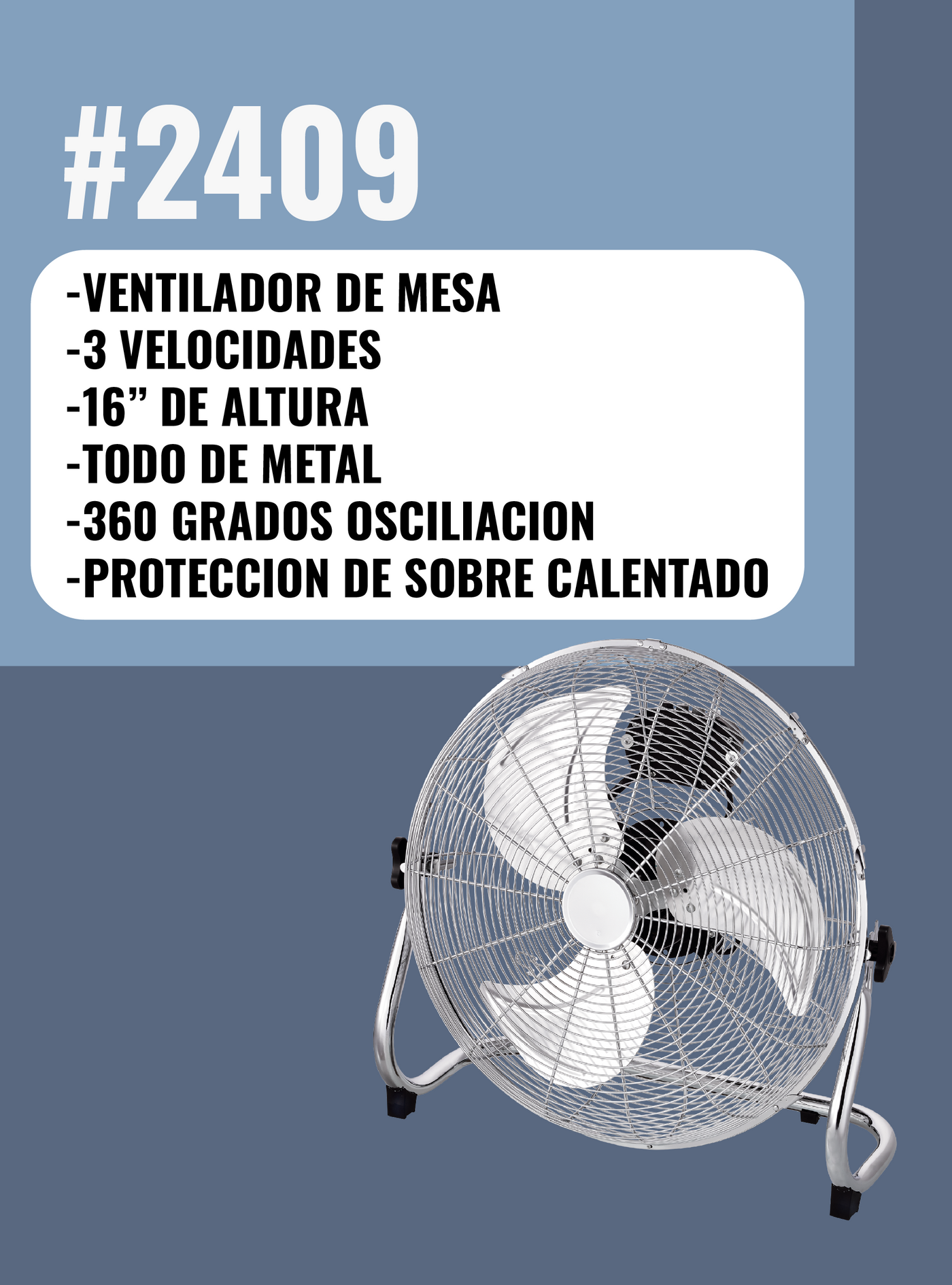 VENTILADOR DE PISO INDUSTRIAL