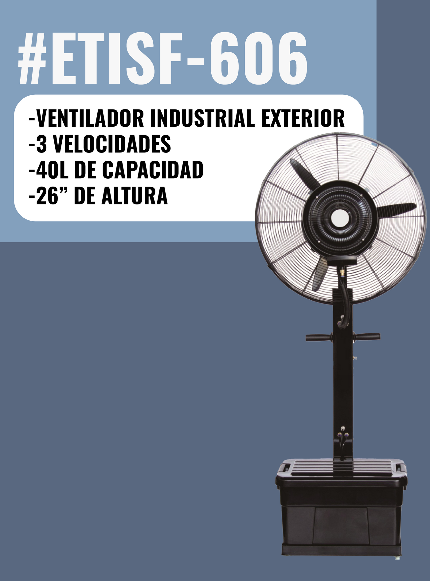 VENTILADOR MIST INDUSTRIAL